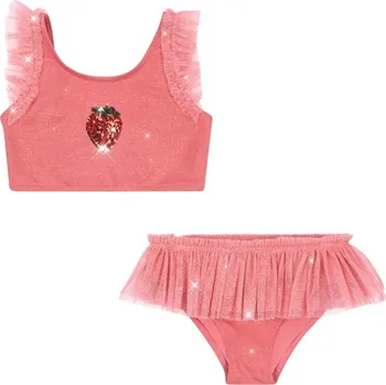 Dámské plavky Dvoudílné dětské plavky Konges Sløjd AMANDINE BIKINI KS102689 růžová 38X, vel. 74