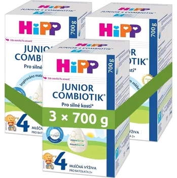 Potravina HiPP 4 Junior Combiotik mléčná výživa 700g - balení 3 ks