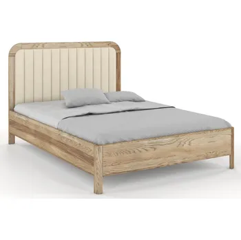 Postel Dubová postel s čalouněným čelem Modena - retro olej Rozměr: 140x200, Čalounění: 2301