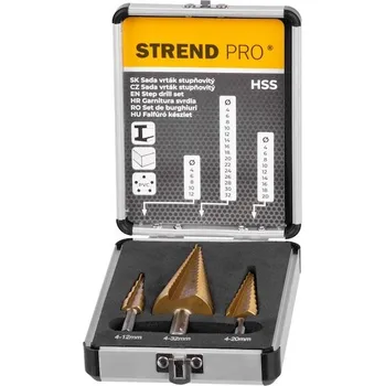 Vrták Strend Pro 4201225 Sada vrtáků Strend Pro, stupňovitá, balení. 3 ks