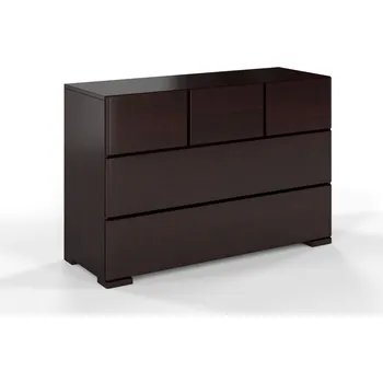 Komoda Komoda z masivu borovice Sandemo 3+2 Odstín moření: Palisander