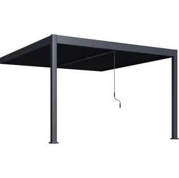 Zahrada Rojaplast Bioklimatická pergola INTRO DUO 4x4 m, hliník - do stěny