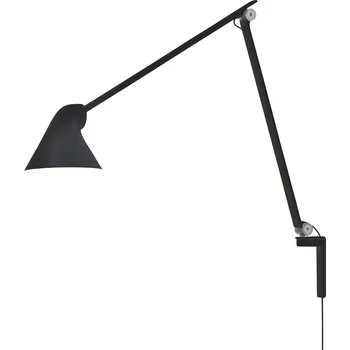 Nástěnné svítidlo Louis Poulsen, Nástěnné svítidlo s ramenem NJP LED 2700 K černé - Formadore