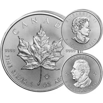 Stříbrná mince 5 CAD Maple Leaf 1 Oz