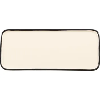 Zafferano, Servírovací talíř Lido Rim obdélníkový 26,5 cm černý - Formadore