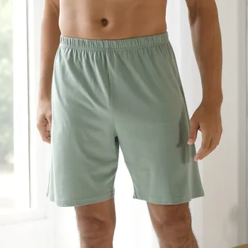 Dámské pyžamo Pyžamové jednobarevné šortky zelená 36/38