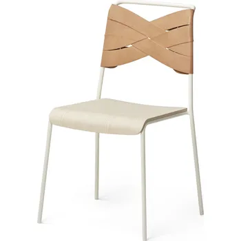 Jídelní židle Design House Stockholm, Židle Torso, světlý jasan s bílými nohami - Formadore