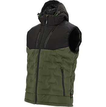 Pánská softshellová bunda Vesta zateplená LOGAN V olivová M STALCO PERFECT S-79402