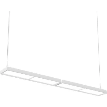 Louis Poulsen, Závěsná lampa Slim Box Suspended Double LED 3000K s mikroprismatickým difuzorem ovládání osvětlení Dali bílá - Formadore