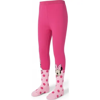 Exity • Dívčí punčocháče s puntíky Minnie Mouse - Disney Tmavě růžová 128 / 134
