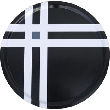 Born in Sweden, Servírovací tác Cross Thick 46 cm černý - Formadore