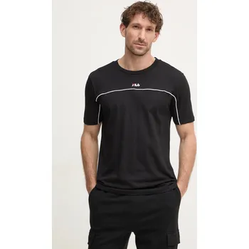 Pánské tričko Bavlněné tričko Fila Libatse FAM0784 černá 99X, vel. S