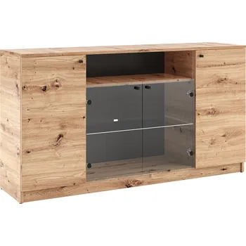 Komoda ADRK Evi I vitrína 160 cm dub artisan