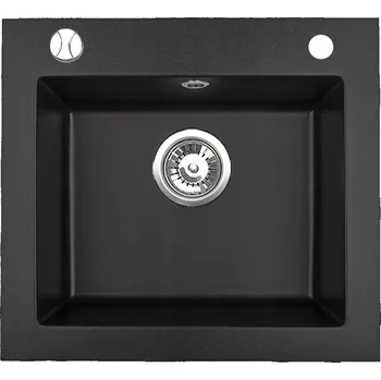 Granitový dřez Jednokomorový granitový dřez Brenor Argo, černý