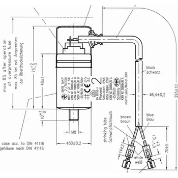 Kondenzátor Hydra MKB MKP 2/500II/1801 kondenzátor motorový 2uF