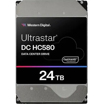 Ukládání dat WD Ultrastar DC HC580 WUH722424ALE6L1 - Pevný disk - šifrovaný - 24 TB - interní - 3.5" - SATA 6Gb/s - 7200 ot/min.