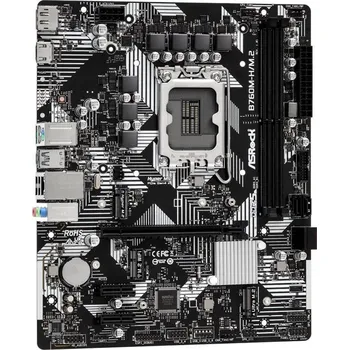 Základní deska ASRock B760M-H/M.2 / Intel B760 / LGA1700 / 2x DDR5 / 2x M.2 / HDMI / DP / USB-C / mATX