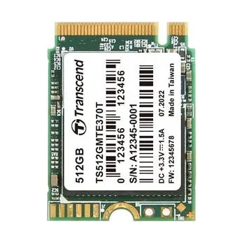 Pevný disk TRANSCEND MTE370T 512GB SSD disk M.2 2230, PCIe Gen3 x4 NVMe 1.3 (3D TLC), 2000MB/s R, 1100MB/s W