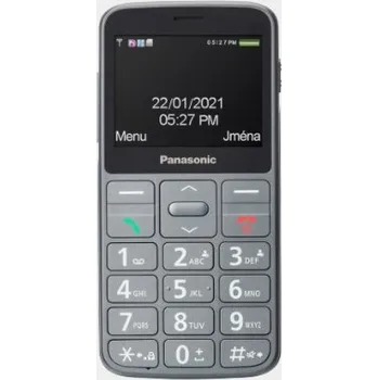 Mobilní telefon Panasonic KX-TU160EXG mobilní telefon pro seniory - barevný displej 2,3", fotoaparát, USB-C, šedý