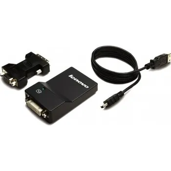 Kabel do PC Lenovo kabel redukce USB 3.0 to DVI/VGA Monitor Adapter