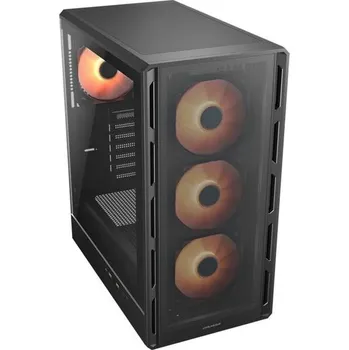 Počítač COUGAR PC skříň AIRFACE PURE PRO Black Mid Tower Mesh Front Panel 3 x 120mm ARGB Fan, Rear Panel 1x 120mm ARGB Fan