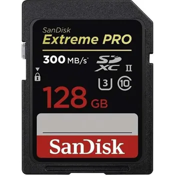 Paměťová karta SanDisk Extreme Pro SDXC 128 GB 300 MB/s UHS-II