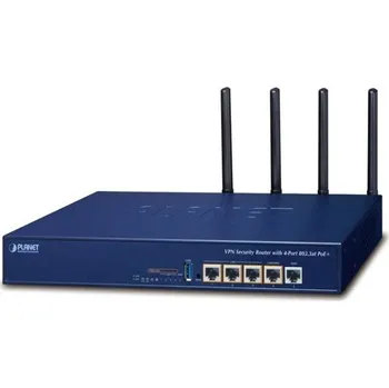 Planet VR-300PW5 Wi-Fi 5 AC1200 Dual Band VPN Security Router with 4-Port 802.3at PoE+