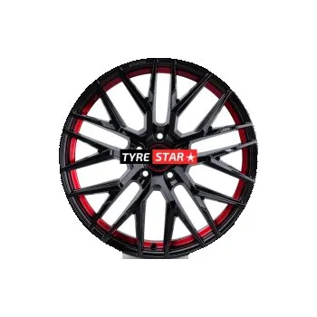 Disk MAM RS4 7,5x17 5x108 ET45 BLACK PAINTED RED INSIDE