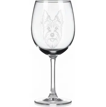 Sklenice Sklenice na víno s gravírovaným motivem – Australský teriér – 3