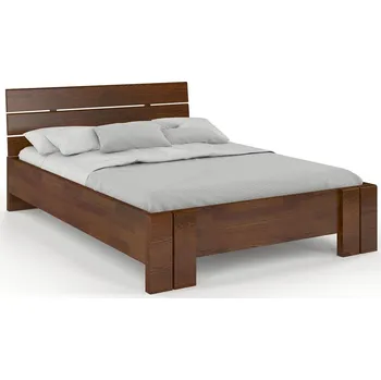 Postel Prodloužená postel z masivu borovice Arhus Rozměr: 120x220, Odstín moření: Ořech