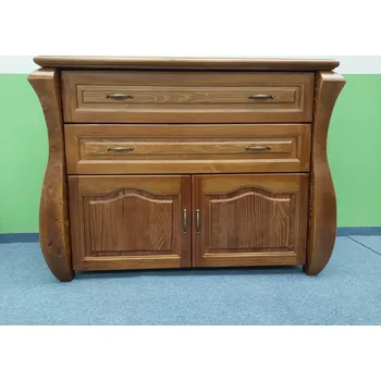 Komoda Komoda masiv borovice - Ludvík (120x90) Odstín: Borovice přírodní