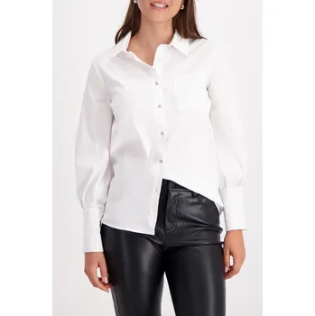 Dámská halenka Košile Monari 809691 bílá s ozdobnými knoflíky Velikost: 38