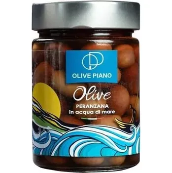 oliva Olivy Peranzana v moř.vodě Piano s peckou 190g (Olivy Peranzana v mořské vodě s peckou)