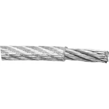 Železářství Lanko ocelové pozinkované v PVC, Ø 4/5 mm x 100 m