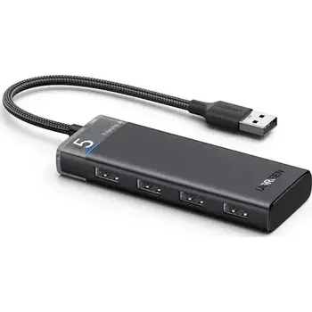Počítač Ugreen CM653 HUB se 4 USB-A porty a napájecím kabelem černá (15548)