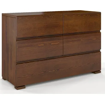 Komoda Komoda z masivu borovice Vestre 5S Odstín moření: Olše