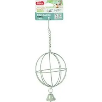 krmítko na seno Jesličky na seno COSY kov koule zelená Zolux