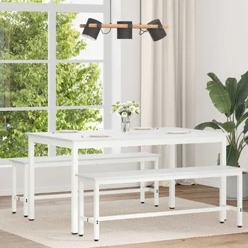 Jídelní stůl Bílá 150 x 90 x 75 cm Masivní borové dřevo