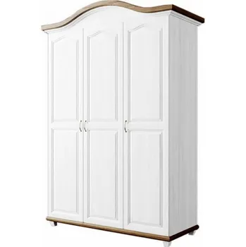 Šatní skříň Šatní skříň Ludvík 3D - pološatní - masiv borovice Odstín: Olše