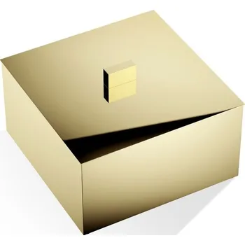 Úložný box Decor Walther, Koupelnová dóza Corner s víkem 17 cm zlatá - Formadore