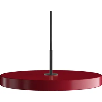 Osvětlení Umage, Závěsná lampa Asteria s černým držákem rubínově červená - Formadore