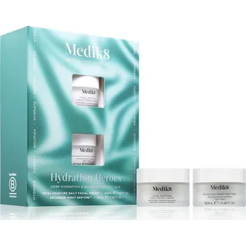 Medik8 Hydration Heroes denní pleťový krém 12,5 ml + noční krém 12,5 ml kosmetická sada