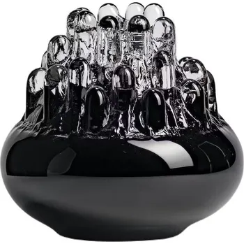 Svícen Kosta Boda, Stojan na čajovou svíčku Polar 33 cm černý - Formadore