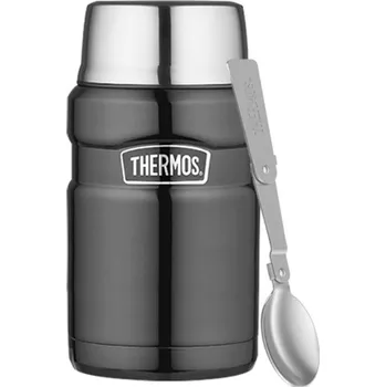 Úložný box Thermos, Termos na jídlo se skládací lžící Style, 710 ml, šedý, 2 díl. - Formadore