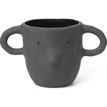 Květináč Ferm Living, Obal na květináč Mus 15 cm tmavě šedý - Formadore