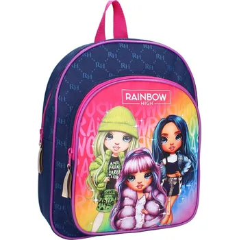 Dětský batoh Vadobag • Dětský / dívčí batoh s přední kapsou Rainbow High - 6L