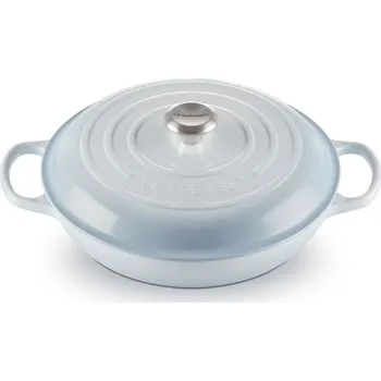 Pánev Le Creuset, Hrnec Gourmet Signature nízký 30 cm světle modrý - Formadore