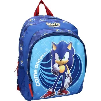 Dětské zboží Vadobag • Dětský batoh s přední kapsou Ježek Sonic - motiv Come and Get me - 13L