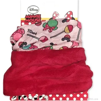 Nákrčník Setino • Dětský / dívčí nákrčník / multifunkční šátek Minnie Mouse - Disney Červená