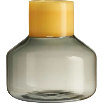 Váza Design Letters, Váza Generous střední žluto-šedá - Formadore